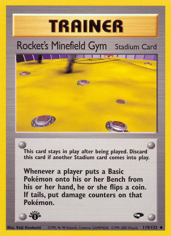 Gym Challenge Rocket's Minefield Gym #119/132 first edition