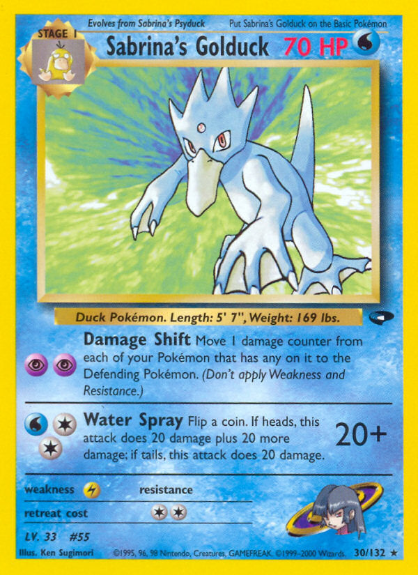 Gym Challenge Sabrina's Golduck #30/132 unlimited