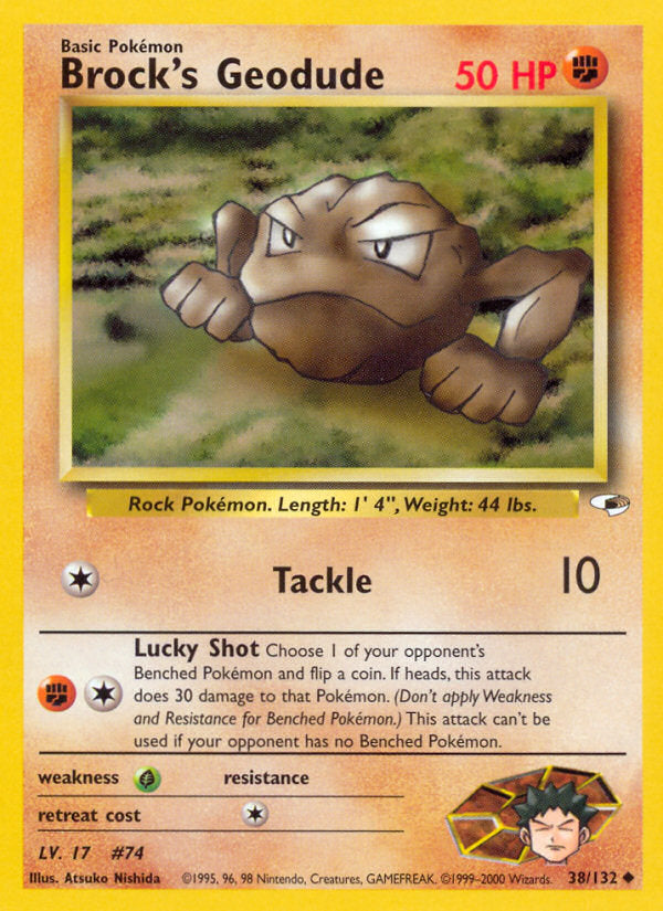 Gym Heroes Brock's Geodude #38/132 unlimited