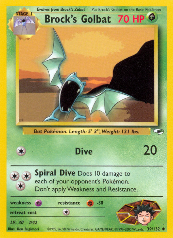 Gym Heroes Brock's Golbat #39/132 unlimited