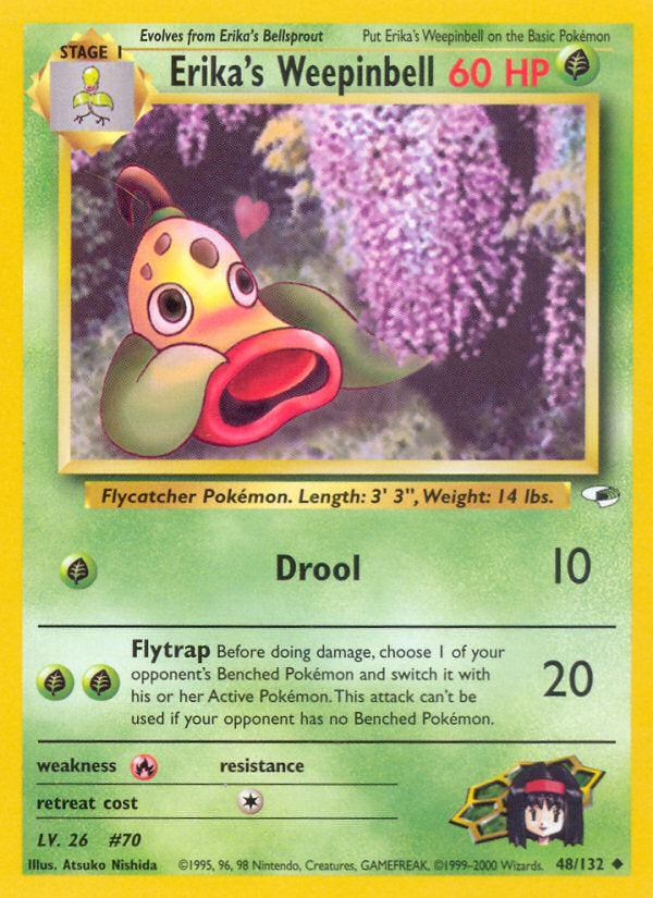 Gym Heroes Erika's Weepinbell #48/132 unlimited
