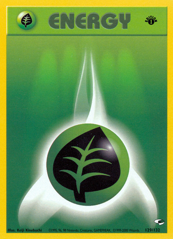 Gym Heroes Grass Energy #129/132 first edition