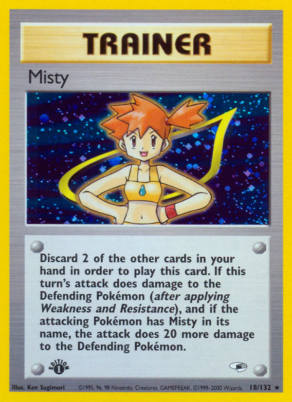 Gym Heroes Holo Misty #18/132 first edition