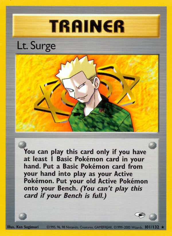 Gym Heroes Lt. Surge #101/132 unlimited