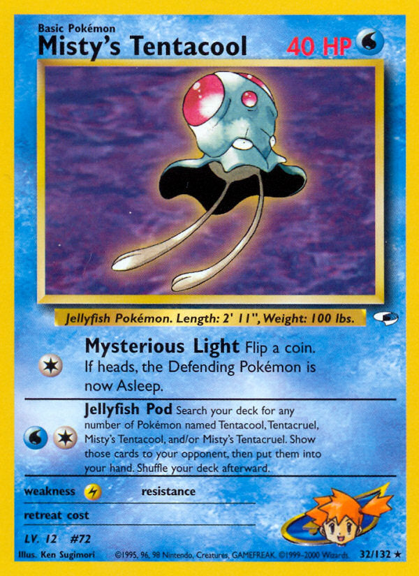 Gym Heroes Misty's Tentacool #32/132 unlimited