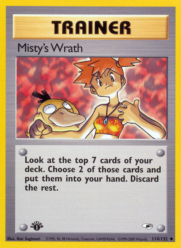 Gym Heroes Misty's Wrath #114/132 first edition