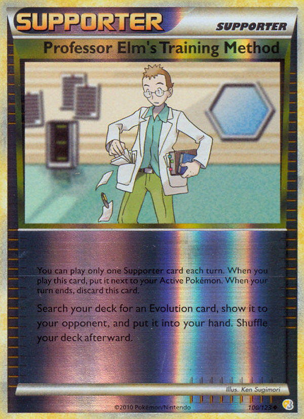 HGSS Professor Elm's Training Method #100/123 reverse holo