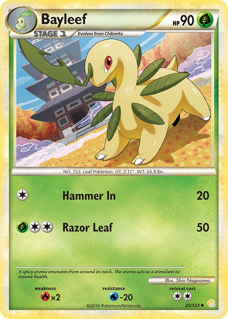 HeartGold SoulSilver Bayleef #35/123
