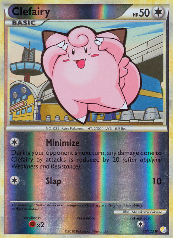 HeartGold SoulSilver Clefairy #60/123 reverse holo