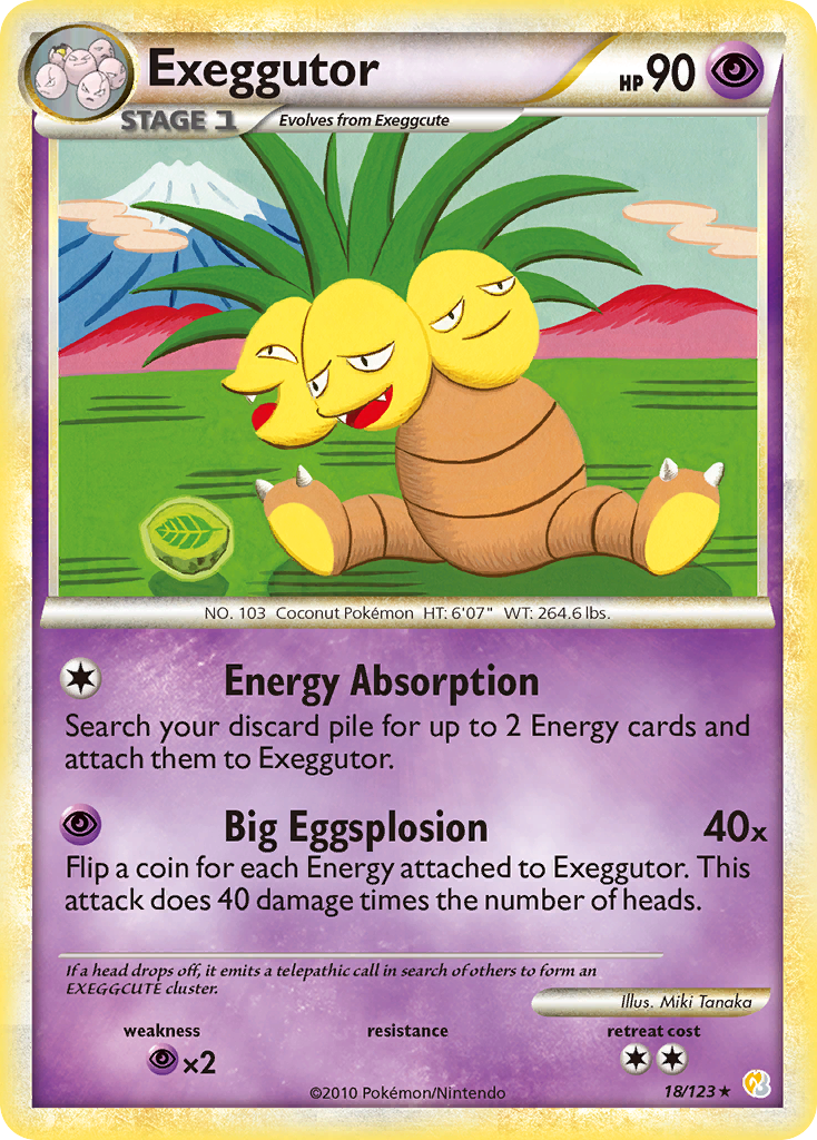 HeartGold SoulSilver Exeggutor #18/123