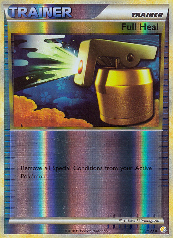 HeartGold SoulSilver Full Heal #93/123 reverse holo