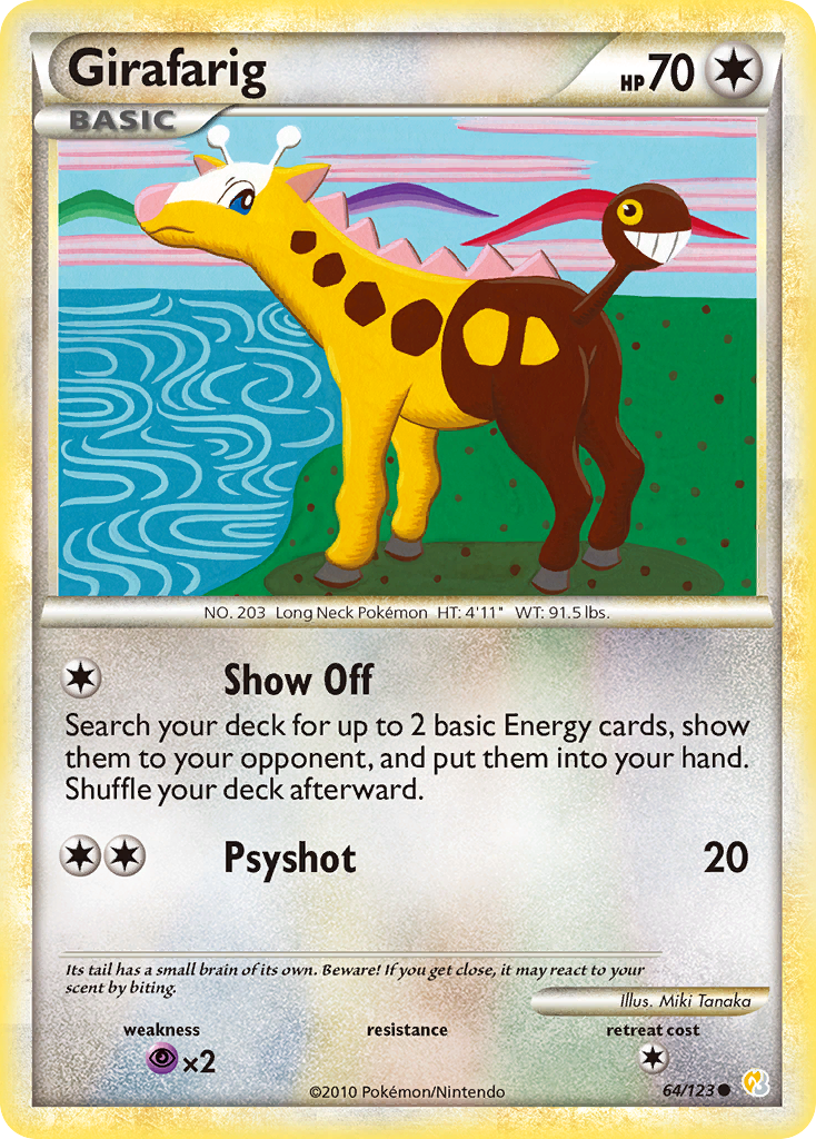 HeartGold SoulSilver Girafarig #64/123
