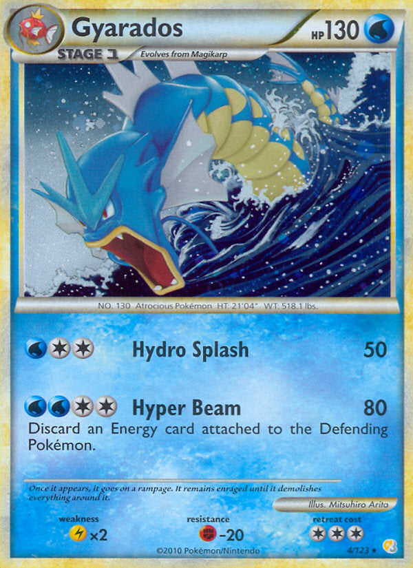 HeartGold SoulSilver Holo Gyarados #4/123