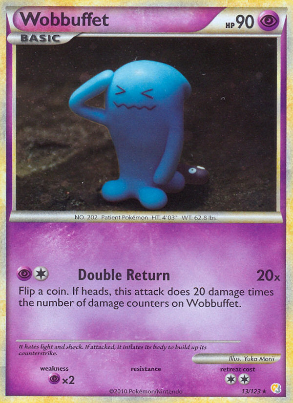 HeartGold SoulSilver Holo Wobbuffet #13/123
