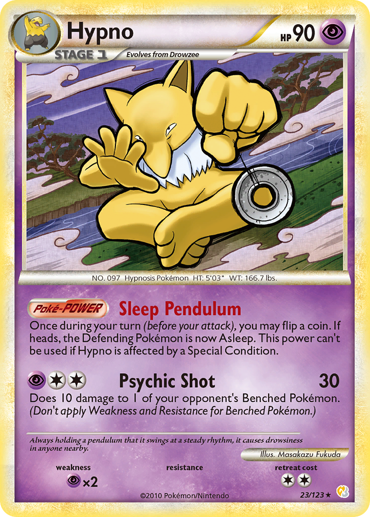 HeartGold SoulSilver Hypno #23/123