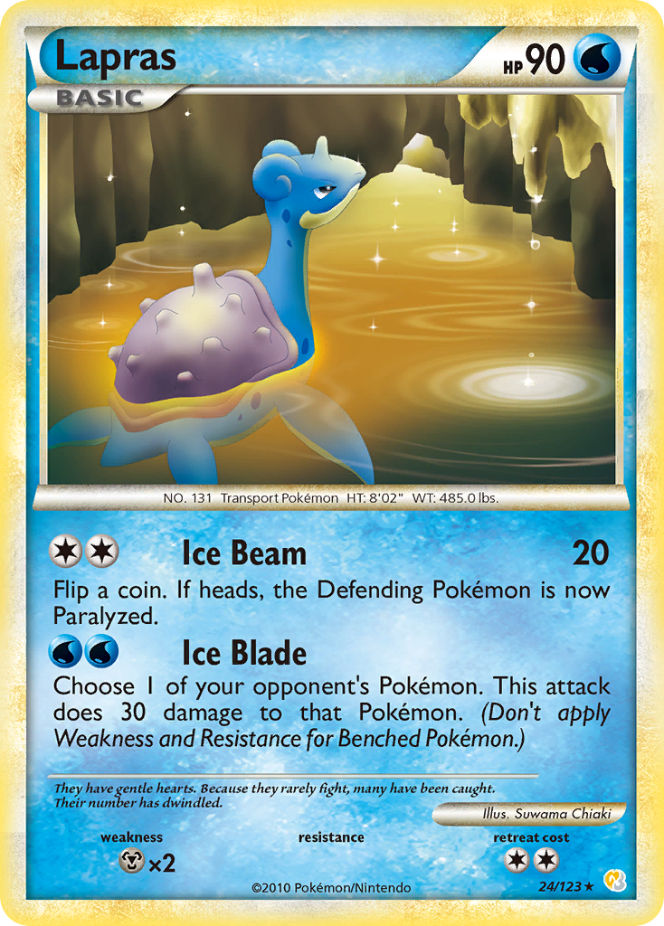HeartGold SoulSilver Lapras #24/123