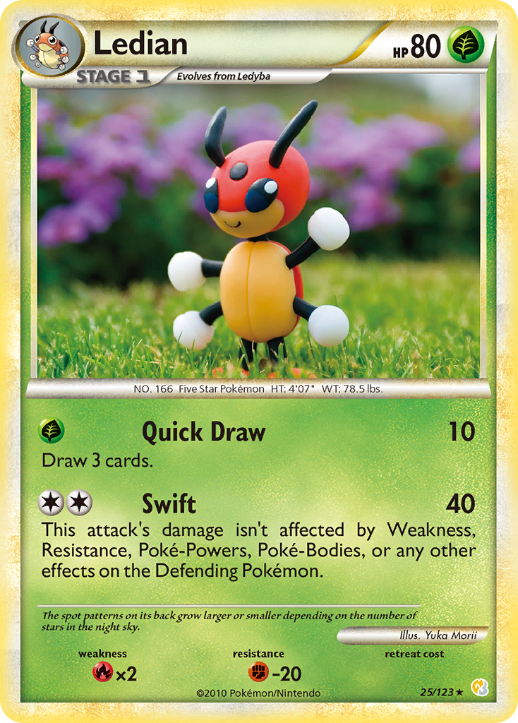 HeartGold SoulSilver Ledian #25/123