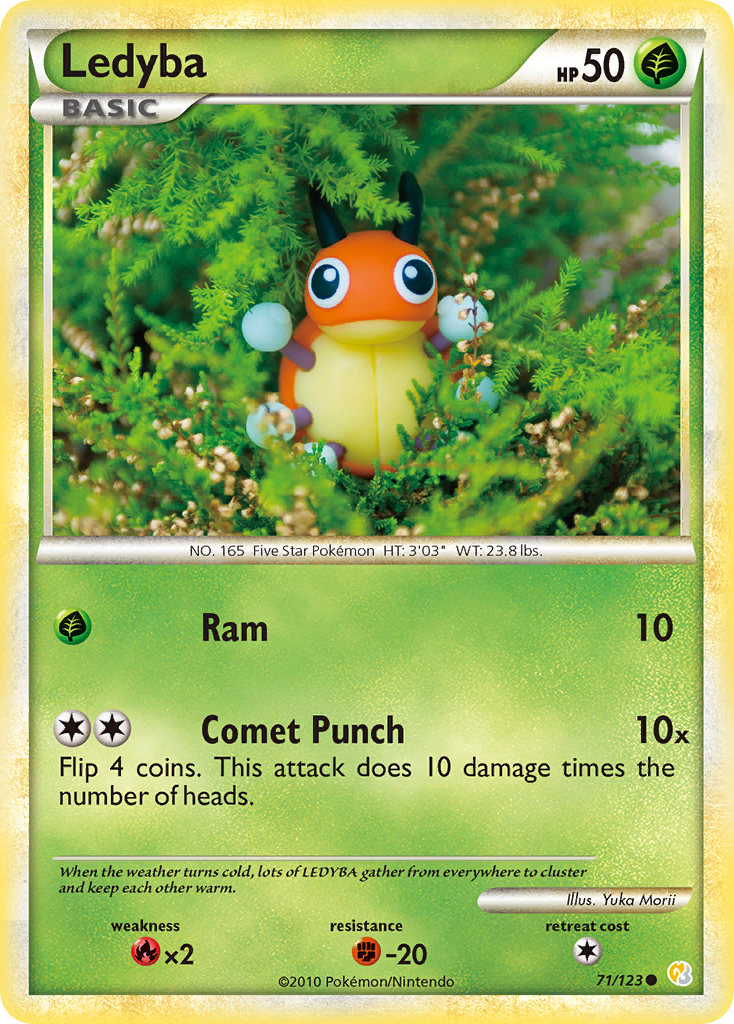 HeartGold SoulSilver Ledyba #71/123