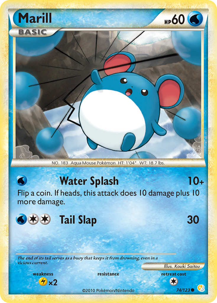 HeartGold SoulSilver Marill #74/123