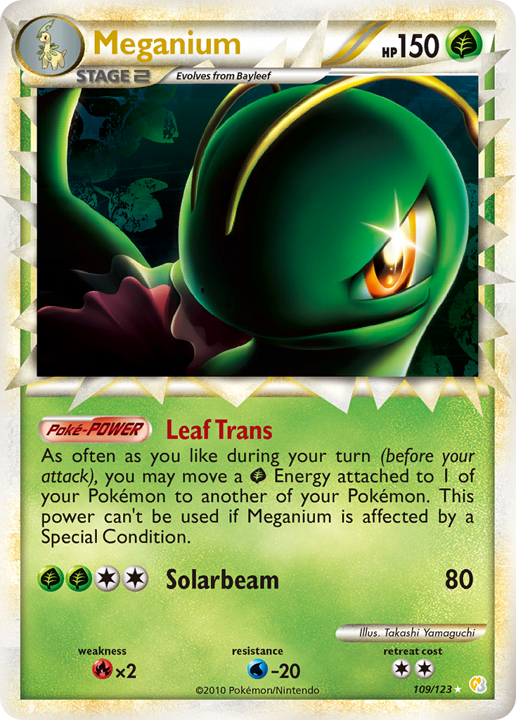 HeartGold SoulSilver Meganium Prime #109/123