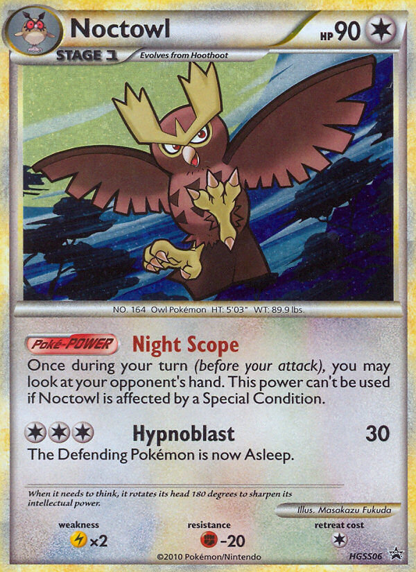 HeartGold SoulSilver Promo's Holo Noctowl #6