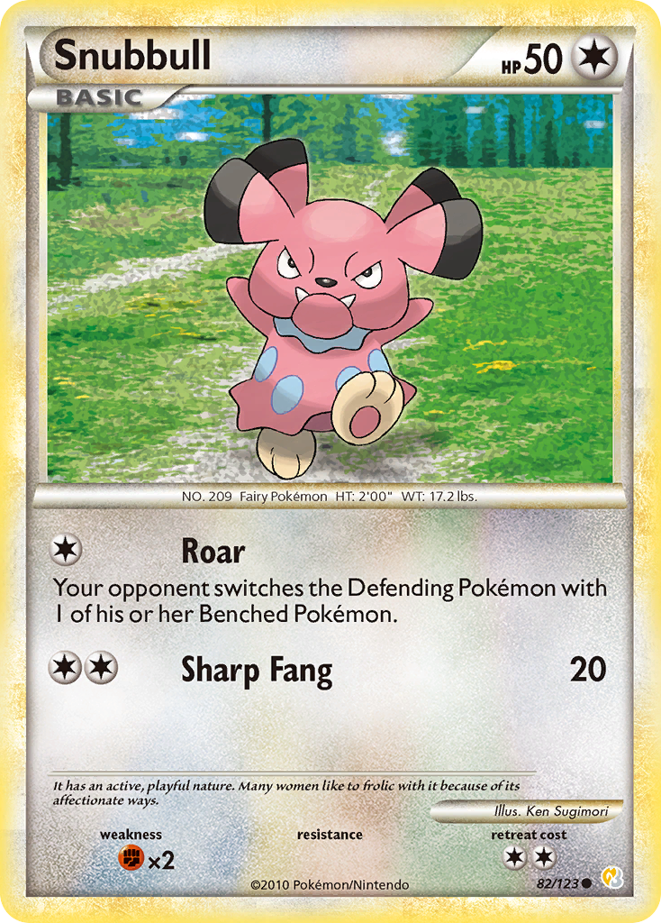HeartGold SoulSilver Snubbull #82/123