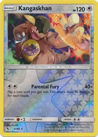 Hidden Fates Kangaskhan #47/68 reverse holo