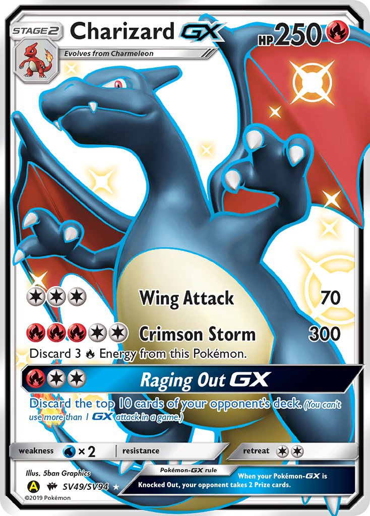 Hidden Fates Shiny Vault Charizard GX SV49