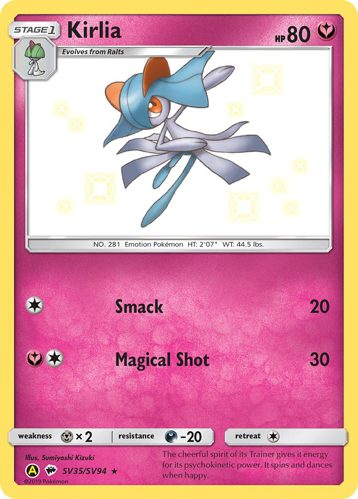 Hidden Fates Shiny Vault Kirlia SV35/SV94