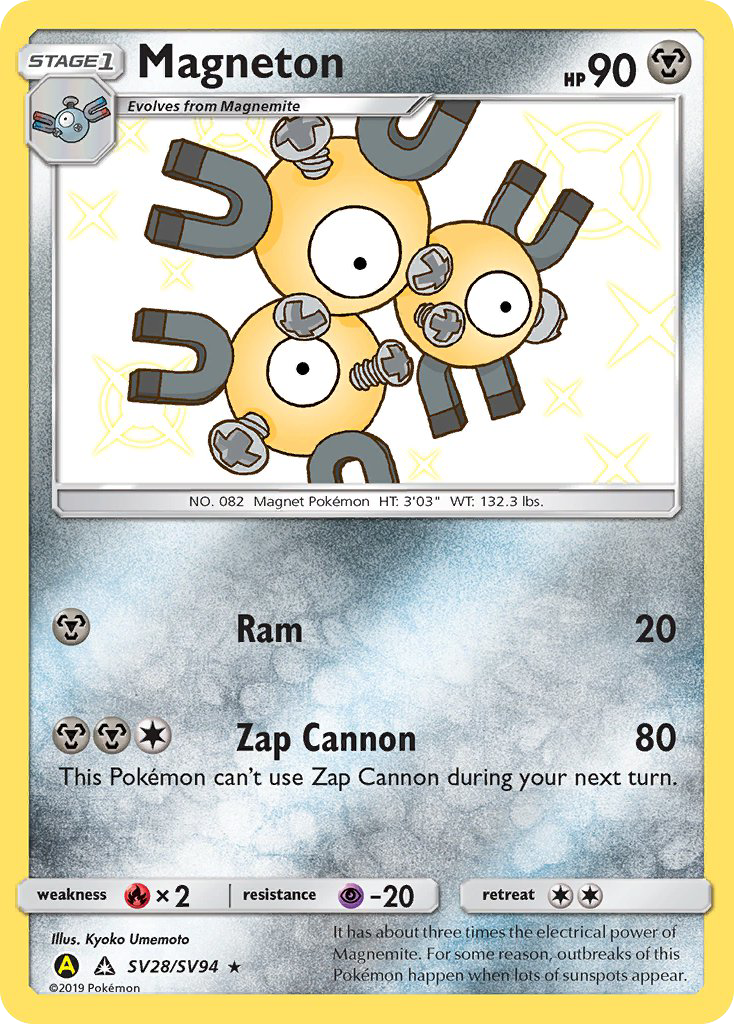 Hidden Fates Shiny Vault Magneton SV28/SV94