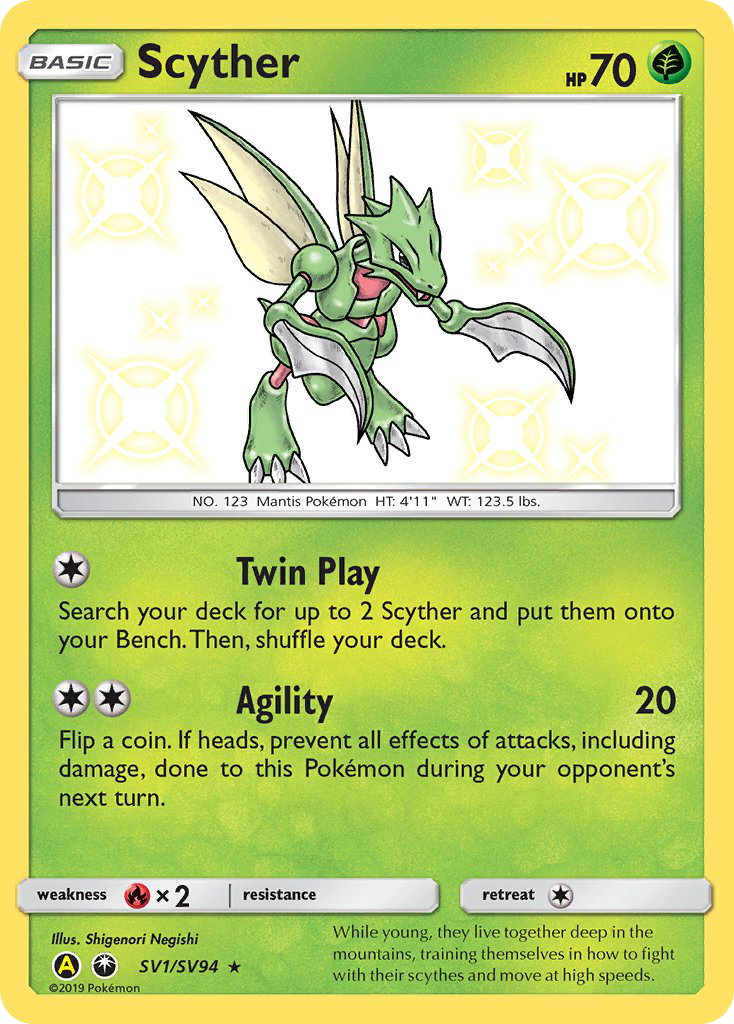 Hidden Fates Shiny Vault Scyther SV1/SV94