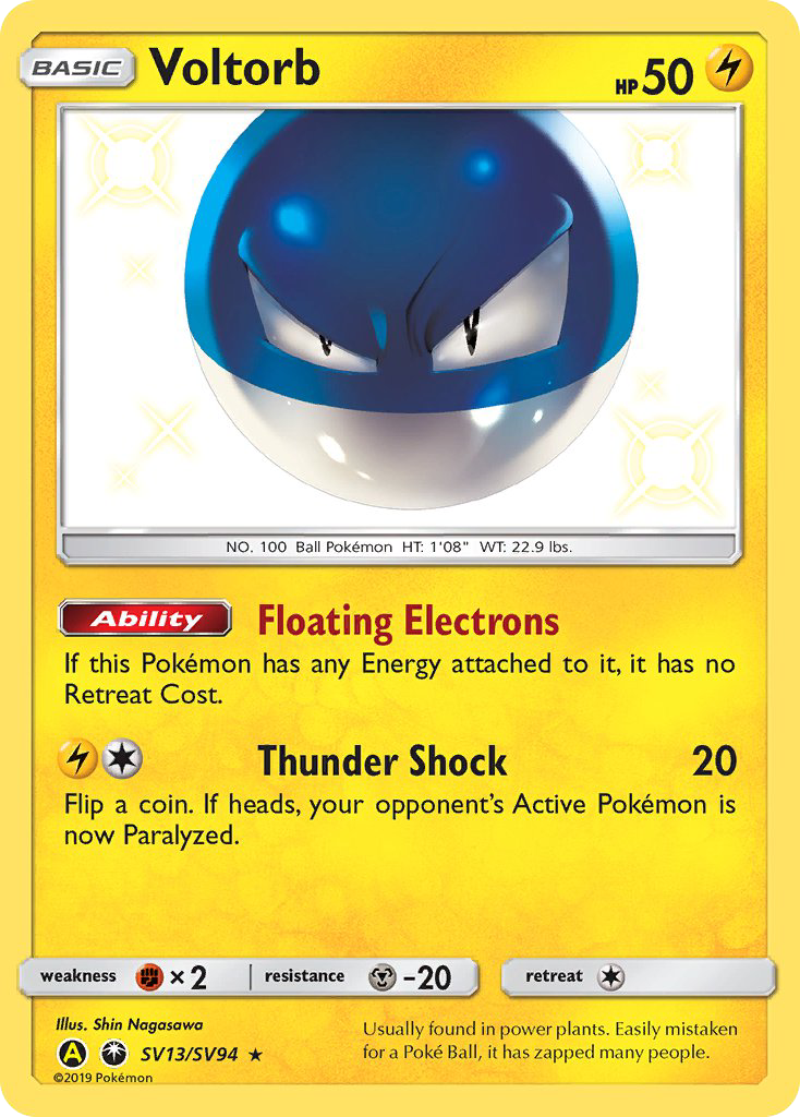 Hidden Fates Shiny Vault Voltorb SV13/SV94