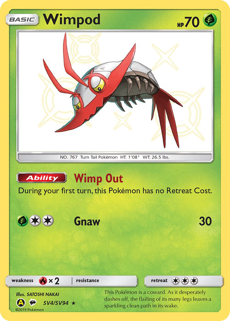 Hidden Fates Shiny Vault Wimpod SV4/SV94