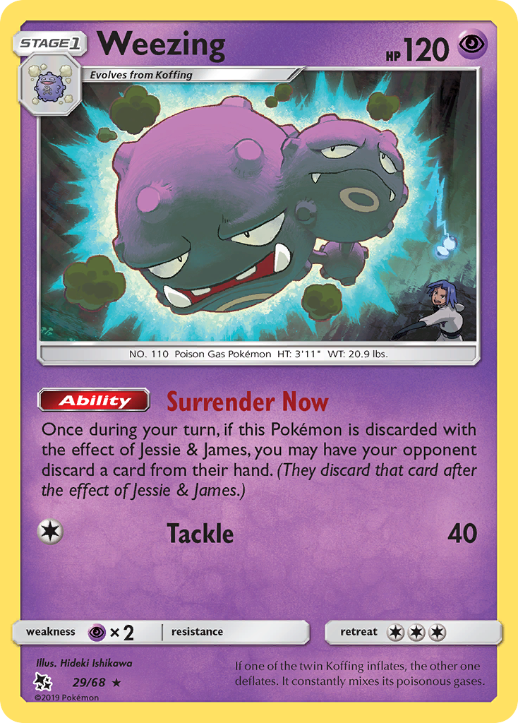 Hidden Fates Weezing #29/68