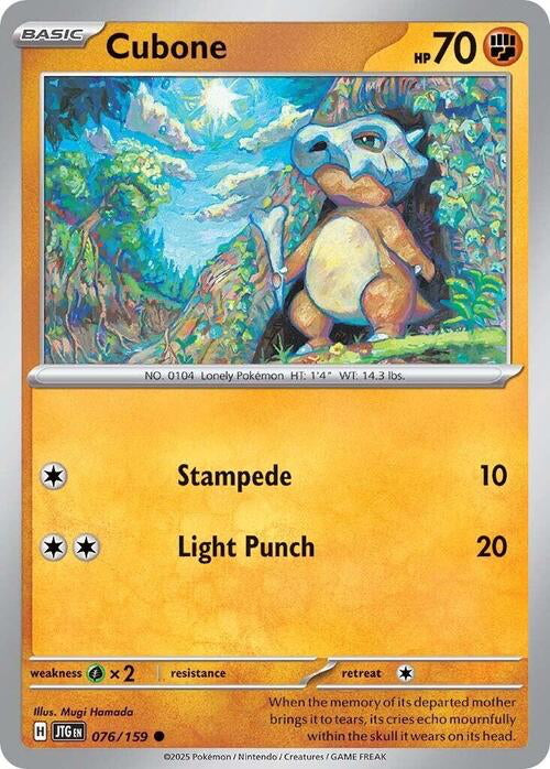 Journey Together Cubone #76/159