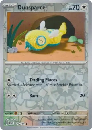 Journey Together Dunsparce #120/159 reverse holo