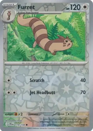 Journey Together Furret #119/159 reverse holo