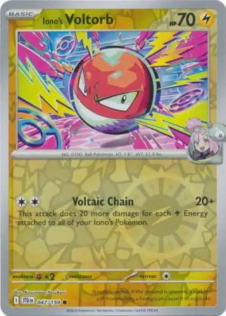Journey Together Iono's Voltorb #47/159 reverse holo