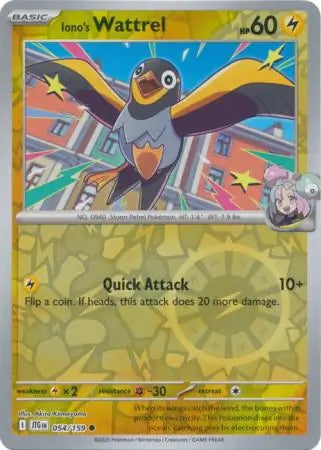 Journey Together Iono's Wattrel #54/159 reverse holo