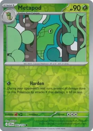 Journey Together Metapod #2/159 reverse holo