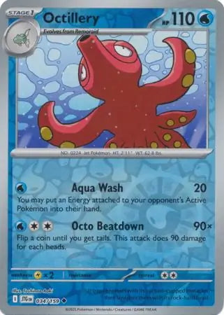 Journey Together Octillery #34/159 reverse holo
