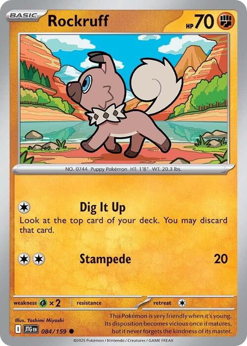 Journey Together Rockruff #84/159
