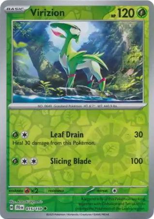 Journey Together Virizion #15/159 reverse holo