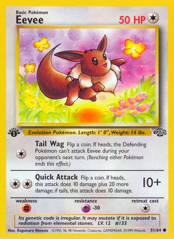 Jungle set Eevee #51/64 first edition