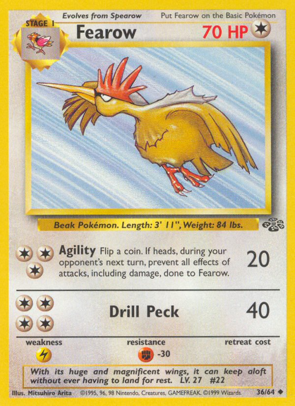 Jungle set Fearow #36/64 unlimited