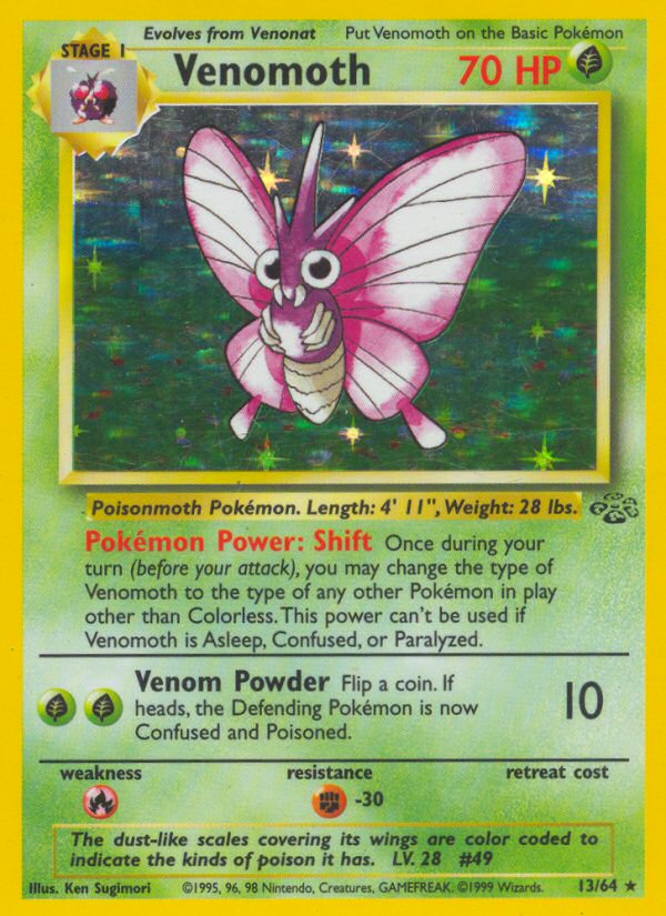 Jungle set Holo Venomoth #13/64 unlimited
