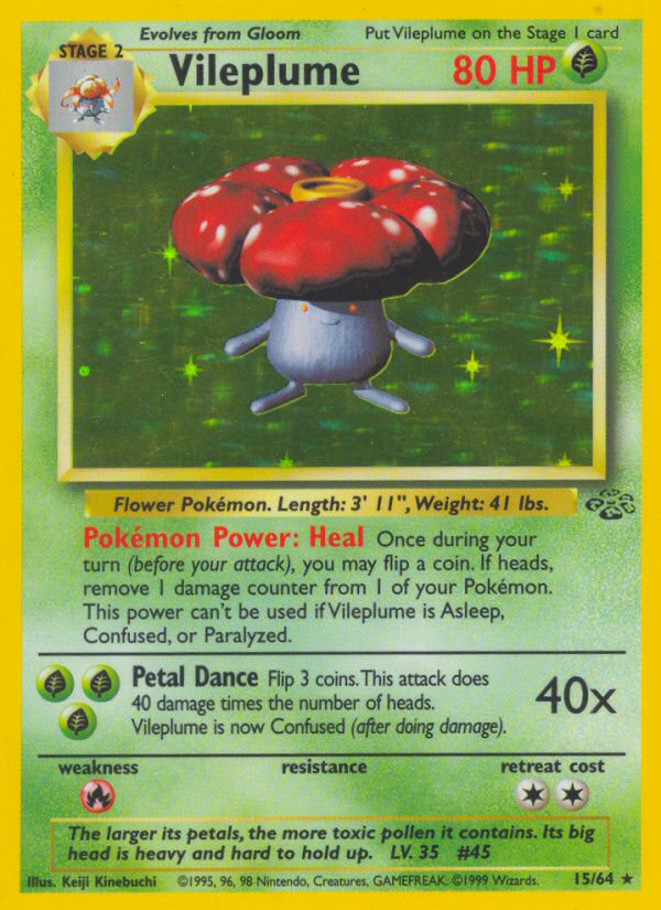 Jungle set Holo Vileplume #15/64 unlimited