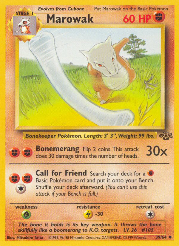 Jungle set Marowak #39/64 unlimited