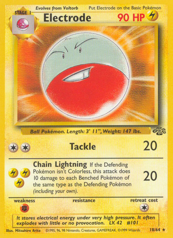 Jungle set Non Holo Electrode #18/64 unlimited