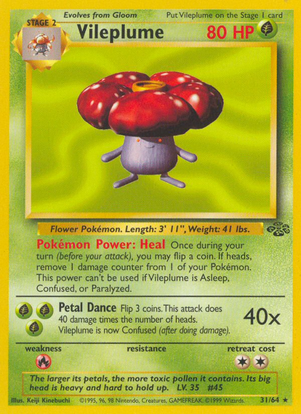 Jungle set Non Holo Vileplume #31/64 unlimited